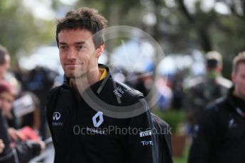 World © Octane Photographic Ltd. Renault Sport F1 Team – Jolyon Palmer. Friday 18th March 2016, F1 Australian GP - Melbourne Walk, Melbourne, Albert Park, Australia. Digital Ref : 1527LB1D1763