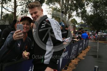 World © Octane Photographic Ltd. Sahara Force India - Nico Hulkenberg. Friday 18th March 2016, F1 Australian GP - Melbourne Walk, Melbourne, Albert Park, Australia. Digital Ref : 1527LB5D0982