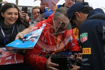 World © Octane Photographic Ltd. Red Bull Racing – Daniel Ricciardo. Friday 18th March 2016, F1 Australian GP - Melbourne Walk, Melbourne, Albert Park, Australia. Digital Ref : 1527LB5D1034