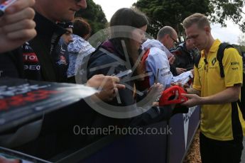 World © Octane Photographic Ltd. Renault Sport F1 Team - Kevin Magnussen. Friday 18th March 2016, F1 Australian GP - Melbourne Walk, Melbourne, Albert Park, Australia. Digital Ref : 1527LB5D1046