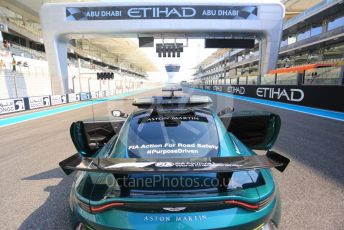 World © Octane Photographic Ltd. Formula 1 – Etihad F1 Grand Prix Abu Dhabi. Aston Martin Vantage F1/F2 safety Car. Yas Marina Circuit, Abu Dhabi. Saturday 11th December 2021.