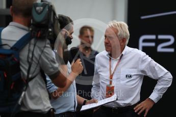 World © Octane Photographic Ltd. Formula 1 - Italian Grand Prix – FIA Formula 2 2018 Car Launch - Charlie Whiting. Monza, Italy. Thursday 31st August 2017. Digital Ref: 1936LB1D0423