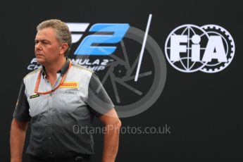 World © Octane Photographic Ltd. Formula 1 - Italian Grand Prix – FIA Formula 2 2018 Car Launch - Mario Isola. Monza, Italy. Thursday 31st August 2017. Digital Ref: 1936LB1D0482