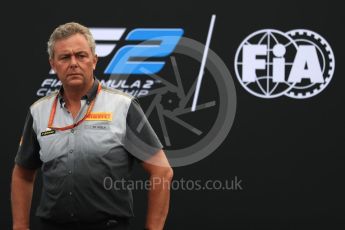 World © Octane Photographic Ltd. Formula 1 - Italian Grand Prix – FIA Formula 2 2018 Car Launch - Mario Isola. Monza, Italy. Thursday 31st August 2017. Digital Ref: 1936LB1D0487