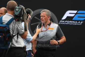 World © Octane Photographic Ltd. Formula 1 - Italian Grand Prix – FIA Formula 2 2018 Car Launch - Mario Isola. Monza, Italy. Thursday 31st August 2017. Digital Ref: 1936LB1D0491