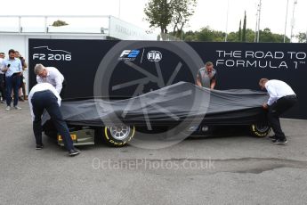 World © Octane Photographic Ltd. Formula 1 - Italian Grand Prix – FIA Formula 2 2018 Car Launch - Ross Brawn, Mario Isola, Charlie Whiting and Dider Perrin. Monza, Italy. Thursday 31st August 2017. Digital Ref: 1936LB2D7633