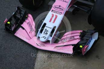 World © Octane Photographic Ltd. Formula 1 – Winter Test 1. Sahara Force India VJM11 Launch. Circuit de Barcelona-Catalunya, Spain. Monday 26th February 2018.