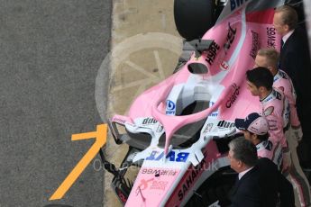 World © Octane Photographic Ltd. Formula 1 – Winter Test 1. Sahara Force India VJM11 Launch. Circuit de Barcelona-Catalunya, Spain. Monday 26th February 2018.
