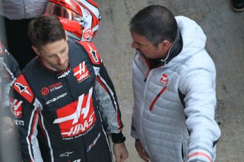 World © Octane Photographic Ltd. Formula 1 – Winter Test 1. Haas F1 Team VF-18 Car Launch with Romain Grosjean. Circuit de Barcelona-Catalunya, Spain. Monday 26th February 2018.