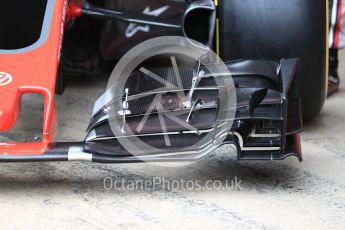 World © Octane Photographic Ltd. Formula 1 winter test 1, Haas F1 Team VF-17 physical unveil, Circuit de Barcelona-Catalunya. Monday 27th February 2017. Digital Ref : 17779LB1D8152