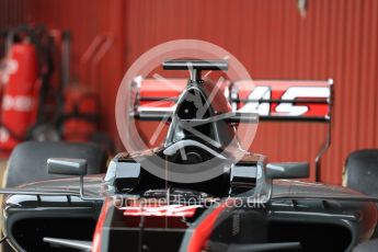 World © Octane Photographic Ltd. Formula 1 winter test 1, Haas F1 Team VF-17 physical unveil, Circuit de Barcelona-Catalunya. Monday 27th February 2017. Digital Ref : 17779LB1D8205