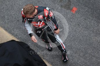 World © Octane Photographic Ltd. Formula 1 winter test 1, Haas F1 Team VF-17 physical unveil - Kevin Magnussen, Circuit de Barcelona-Catalunya. Monday 27th February 2017. Digital Ref : 1779CB1D5900