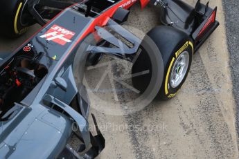 World © Octane Photographic Ltd. Formula 1 winter test 1, Haas F1 Team VF-17 physical unveil, Circuit de Barcelona-Catalunya. Monday 27th February 2017. Digital Ref : 1779CB1D5941