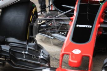 World © Octane Photographic Ltd. Formula 1 winter test 1, Haas F1 Team VF-17 physical unveil ,Circuit de Barcelona-Catalunya. Monday 27th February 2017. Digital Ref : 1779LB1D8158