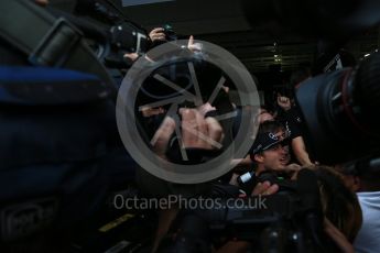 World © Octane Photographic Ltd. Mercedes AMG Petronas - Nico Rosberg and the team celebrate. Sunday 9th October 2016, F1 Japanese GP - World Constructors Champions 2016 celebrations. Suzuka Circuit, Suzuka, Japan. Digital Ref :1738LB2D4690