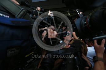 World © Octane Photographic Ltd. Mercedes AMG Petronas - Nico Rosberg and the team celebrate. Sunday 9th October 2016, F1 Japanese GP - World Constructors Champions 2016 celebrations. Suzuka Circuit, Suzuka, Japan. Digital Ref :1738LB2D4693