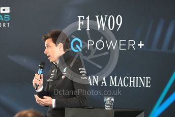 World © Octane Photographic Ltd. Formula 1 –. Mercedes AMG Petronas Motorsport AMG F1 W09 EQ Power+ launch, Toto Wolff (Team Principal and CEO) – Silverstone, UK. Thursday 22nd February 2018. Digital Ref : 2020CB1D7830