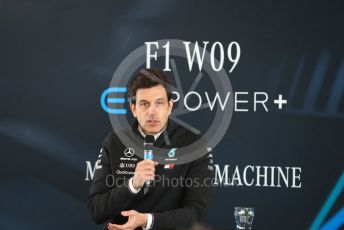 World © Octane Photographic Ltd. Formula 1 –. Mercedes AMG Petronas Motorsport AMG F1 W09 EQ Power+ launch, Toto Wolff (Team Principal and CEO) – Silverstone, UK. Thursday 22nd February 2018. Digital Ref : 2020CB1D7839