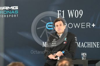 World © Octane Photographic Ltd. Formula 1 –. Mercedes AMG Petronas Motorsport AMG F1 W09 EQ Power+ launch, Toto Wolff (Team Principal and CEO) – Silverstone, UK. Thursday 22nd February 2018. Digital Ref : 2020CB1D7841