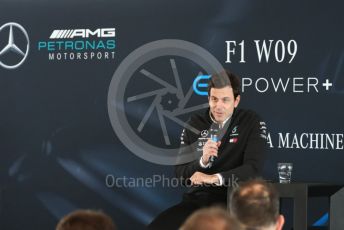 World © Octane Photographic Ltd. Formula 1 –. Mercedes AMG Petronas Motorsport AMG F1 W09 EQ Power+ launch, Toto Wolff (Team Principal and CEO) – Silverstone, UK. Thursday 22nd February 2018. Digital Ref : 2020CB1D7855