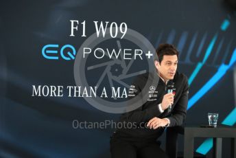 World © Octane Photographic Ltd. Formula 1 –. Mercedes AMG Petronas Motorsport AMG F1 W09 EQ Power+ launch, Toto Wolff (Team Principal and CEO) – Silverstone, UK. Thursday 22nd February 2018. Digital Ref : 2020CB1D7859