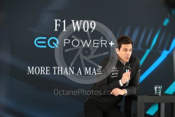 World © Octane Photographic Ltd. Formula 1 –. Mercedes AMG Petronas Motorsport AMG F1 W09 EQ Power+ launch, Toto Wolff (Team Principal and CEO) – Silverstone, UK. Thursday 22nd February 2018. Digital Ref : 2020CB1D7860