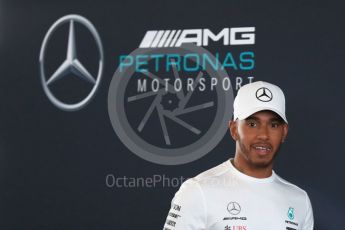 World © Octane Photographic Ltd. Formula 1 –. Mercedes AMG Petronas Motorsport AMG F1 W09 EQ Power+ launch, Lewis Hamilton – Silverstone, UK. Thursday 22nd February 2018. Digital Ref : 2020LB1D7893