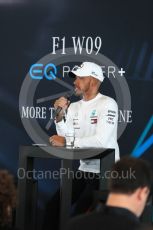 World © Octane Photographic Ltd. Formula 1 –. Mercedes AMG Petronas Motorsport AMG F1 W09 EQ Power+ launch, Lewis Hamilton – Silverstone, UK. Thursday 22nd February 2018. Digital Ref : 2020LB1D7934