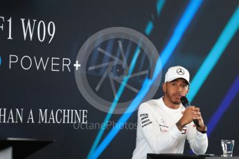 World © Octane Photographic Ltd. Formula 1 –. Mercedes AMG Petronas Motorsport AMG F1 W09 EQ Power+ launch, Lewis Hamilton – Silverstone, UK. Thursday 22nd February 2018. Digital Ref : 2020LB1D7952