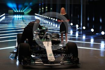 World © Octane Photographic Ltd. Formula 1 –. Mercedes AMG Petronas Motorsport AMG F1 W09 EQ Power+ launch – Silverstone, UK. Thursday 22nd February 2018. Digital Ref : 2020LB1D8059