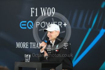 World © Octane Photographic Ltd. Formula 1 –. Mercedes AMG Petronas Motorsport AMG F1 W09 EQ Power+ launch, Valtteri Bottas – Silverstone, UK. Thursday 22nd February 2018. Digital Ref : 2020LB1D8254