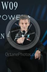 World © Octane Photographic Ltd. Formula 1 –. Mercedes AMG Petronas Motorsport AMG F1 W09 EQ Power+ launch, James Allison (Technical Director) – Silverstone, UK. Thursday 22nd February 2018. Digital Ref : 2020LB1D8282