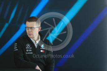 World © Octane Photographic Ltd. Formula 1 –. Mercedes AMG Petronas Motorsport AMG F1 W09 EQ Power+ launch, Andy Cowell (Managing Director of Mercedes AMG High Performance Powertrains) – Silverstone, UK. Thursday 22nd February 2018. Digital Ref : 2020LB1D8298