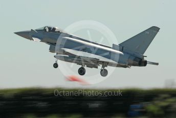 RAF Coningsby. Eurofighter Typhoon FGR4 ZK346 takes off. 2nd June 2021. World © Octane Photographic Ltd.