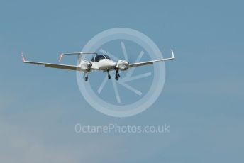 RAF Coningsby. Diamond DA42M-NG G-FFMV of Cobham Aviation Services comes in to land after a morning of probably bomb fall spotting at Donna Nook bombing range. 2nd June 2021. World © Octane Photographic Ltd.