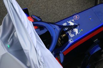 World © Octane Photographic Ltd. Formula 1 – Winter Test 1. Scuderia Toro Rosso STR13 Car Launch. Circuit de Barcelona-Catalunya, Spain. Monday 26th February 2018.