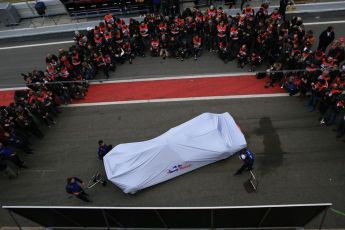 World © Octane Photographic Ltd. Formula 1 – Winter Test 1. Scuderia Toro Rosso STR13 Car Launch. Circuit de Barcelona-Catalunya, Spain. Monday 26th February 2018.