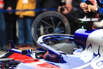 World © Octane Photographic Ltd. Formula 1 – Winter Test 1. Scuderia Toro Rosso STR13 Car Launch. Circuit de Barcelona-Catalunya, Spain. Monday 26th February 2018.