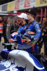 World © Octane Photographic Ltd. Formula 1 – Winter Test 1. Scuderia Toro Rosso STR13 Car Launch with Brendon Hartley and Pierre Gasly. Circuit de Barcelona-Catalunya, Spain. Monday 26th February 2018.